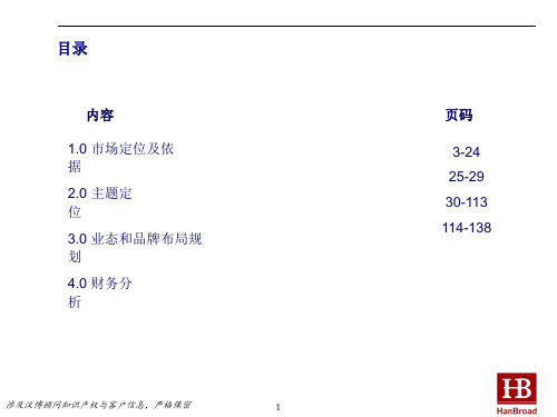 宁波银亿威斯汀中心商业项目市场定位与财务分析报告