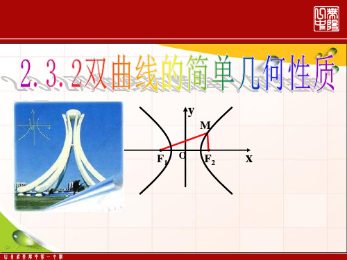 人教A版高中数学选修1-1 2.3.2双曲线的简单几何性质公开课教学课件