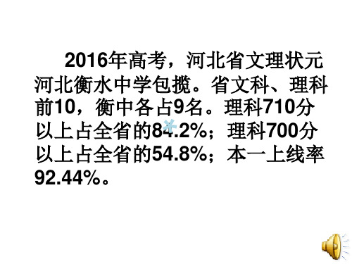 衡水中学的一天(高考励志)