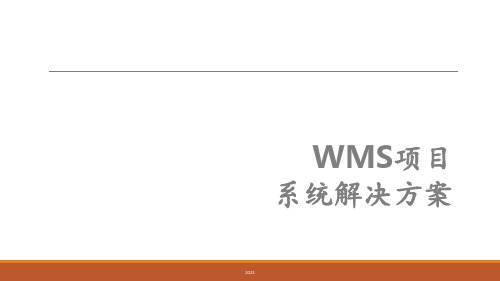 非常专业完整的WMS解决方案(智能仓储基础架构)PPT课件