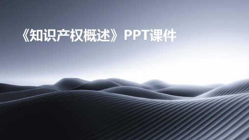 《知识产权概述》PPT课件