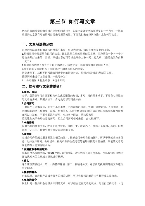 网站优化SEO 如何写文章