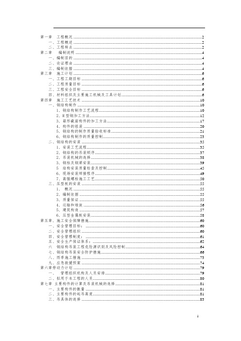 钢结构专项方案(专家论证)