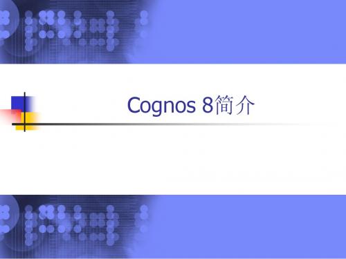 Cognos培训材料