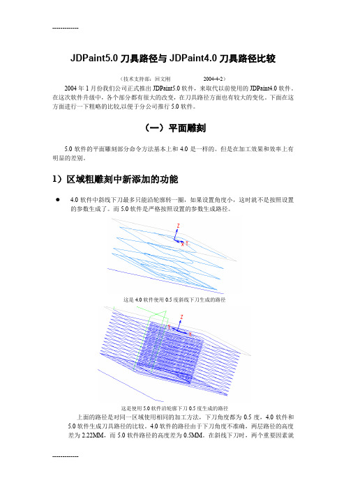 (整理)JDPaint50刀具路径与JDPaint40刀具路径比较3分