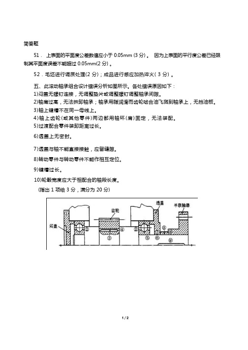 机械工程师面试——试题答案