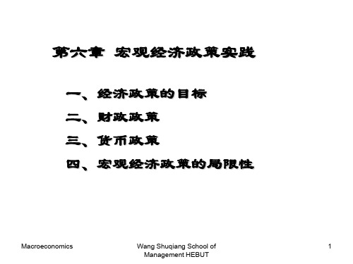 第六章 宏经政策实践