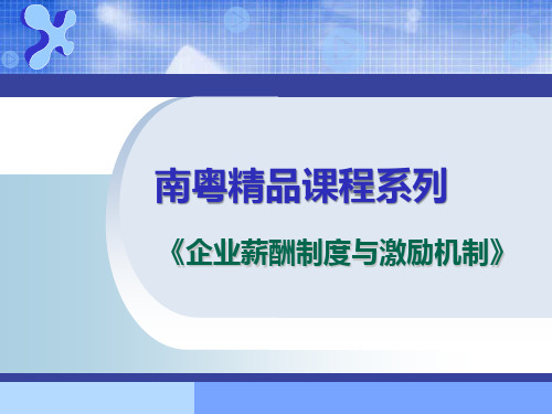 夏笛-保险公司薪酬制度与激励体系