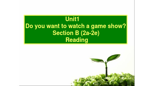 鲁教版七年级英语下册Unit 1 SectionB(2a-2e)课件