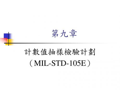 计数值抽样检验计划