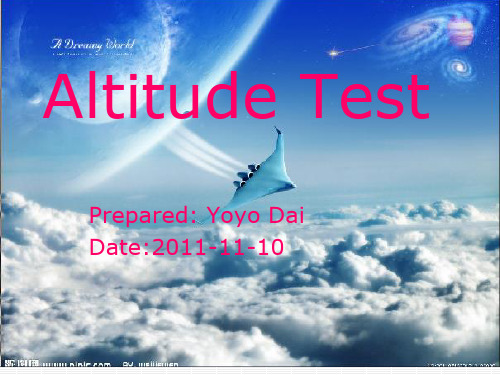 Altitude Test