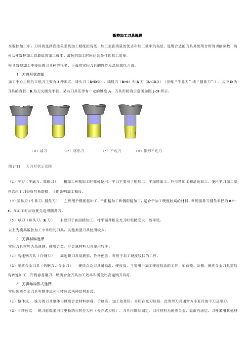 端铣刀选取