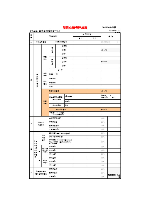 经济活动分析表