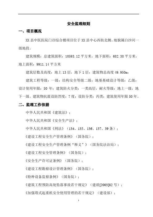安全监理实施细则
