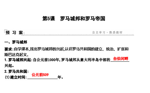 2020年人教部编版九年级历史上册课件:第5课 罗马城邦和罗马帝国 (共12张PPT)