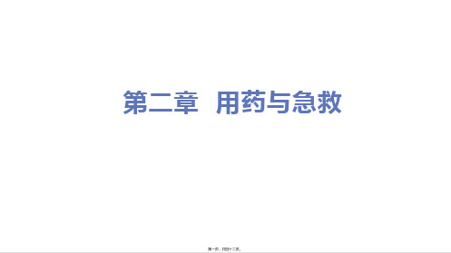 新人教版八年级下册初中生物 课件用药与急救 教学课件