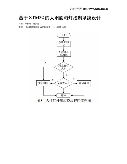 基于STM32的太阳能路灯控制系统设计