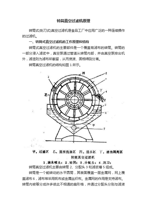 转筒真空过滤机原理