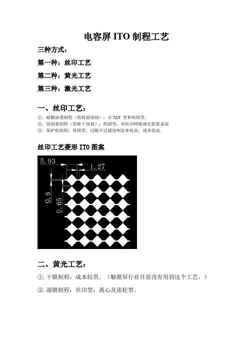 电容屏ITO制程工艺