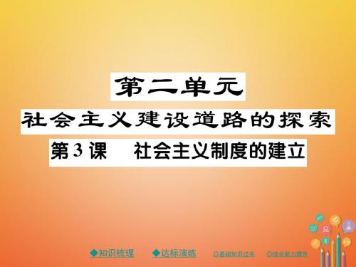 八年级历史下册第三课社会主义制度的建立课件川教版