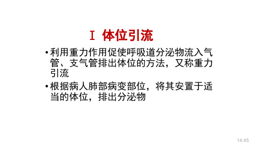呼吸系统常用诊疗技术