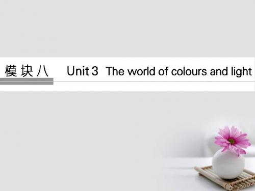 江苏专用2018版高考英语大一轮复习第一部分模块八Unit3Theworldofcoloursandlight课件
