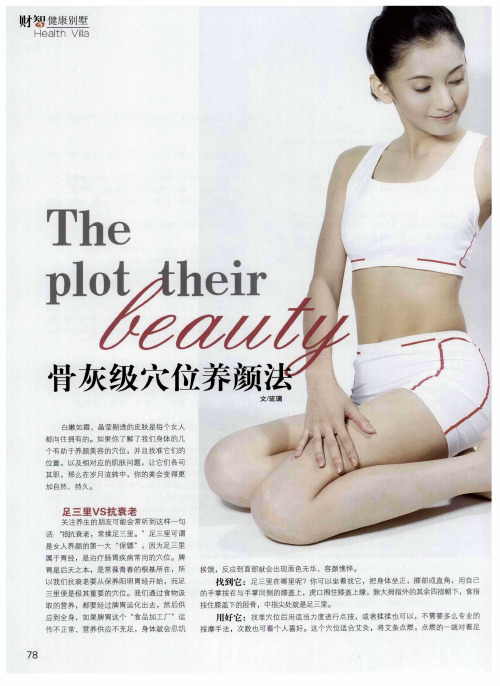 骨灰级穴位养颜法