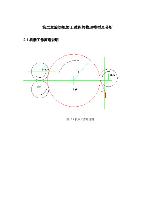 旋切机加工过程的物理模型及分析