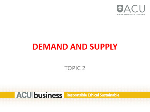 demand and supply 需求与供应