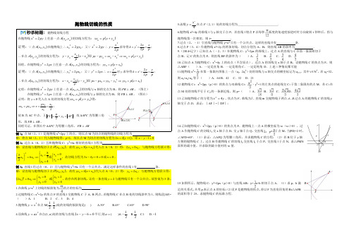 【高中数学】秒杀秘诀MS11抛物线切线