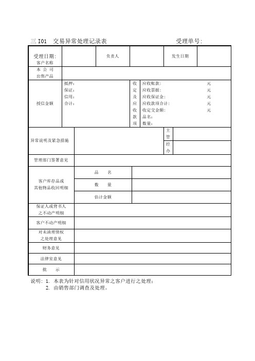 企业管理表格-营销管理I纵表格