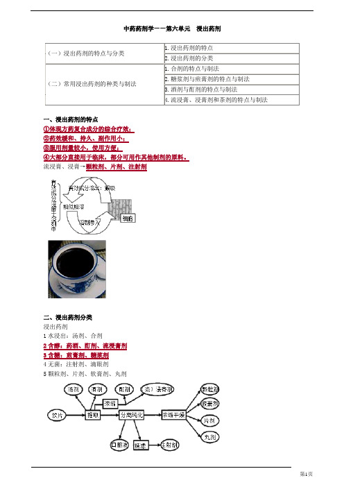 初级中药师-专业实践能力-浸出药剂(9页)