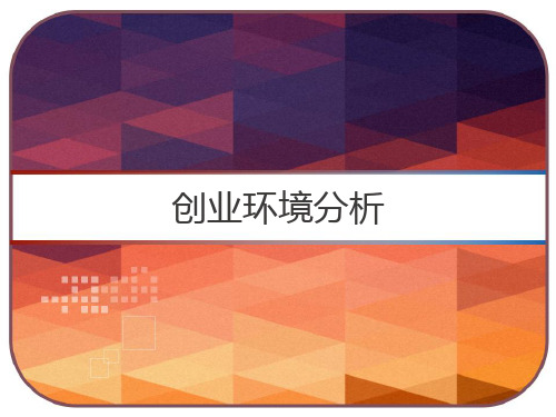 创业环境分析 PPT