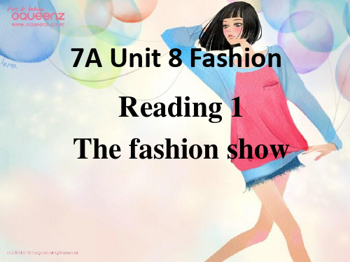 译林牛津版7年级英语上Unit 8 Fashion Reading 1 优教学课件共31张PPT