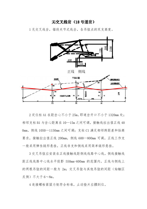 18号道岔-线岔图纸兼说明