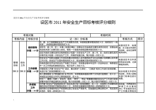 上级政府对下级政府的考核表