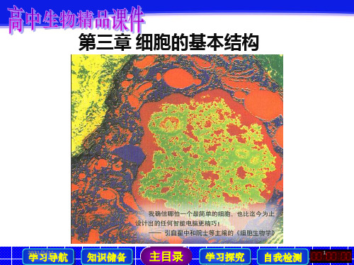 高考生物复习《细胞器──系统内的分工合作》课件