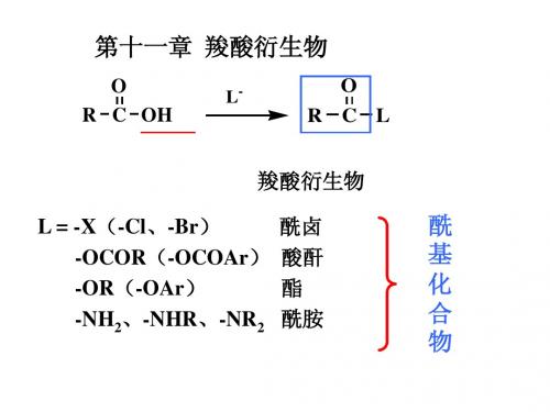 本科五年制基础学科有机化学 第11章羧酸衍生物.ppt