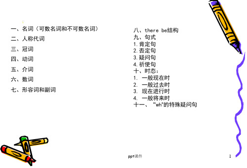 小学英语语法汇总--ppt课件