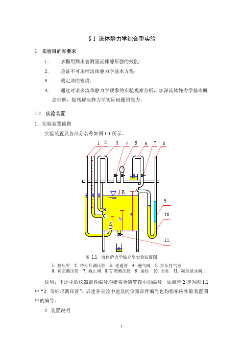 01 流体静力学实验