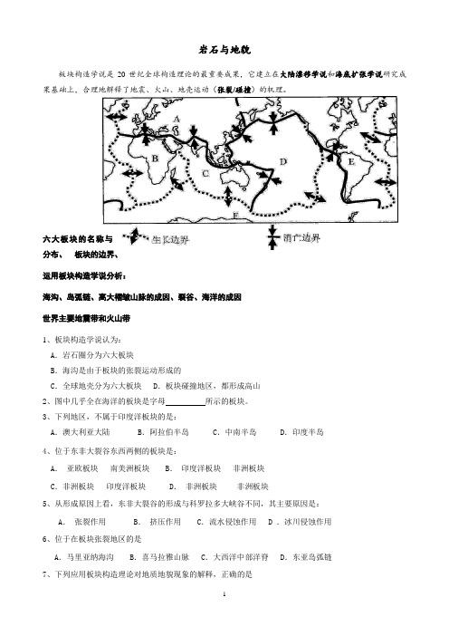 岩石与地貌复习