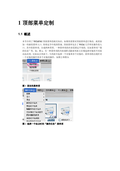 TRSWCM6.5二次开发-003-顶部菜单