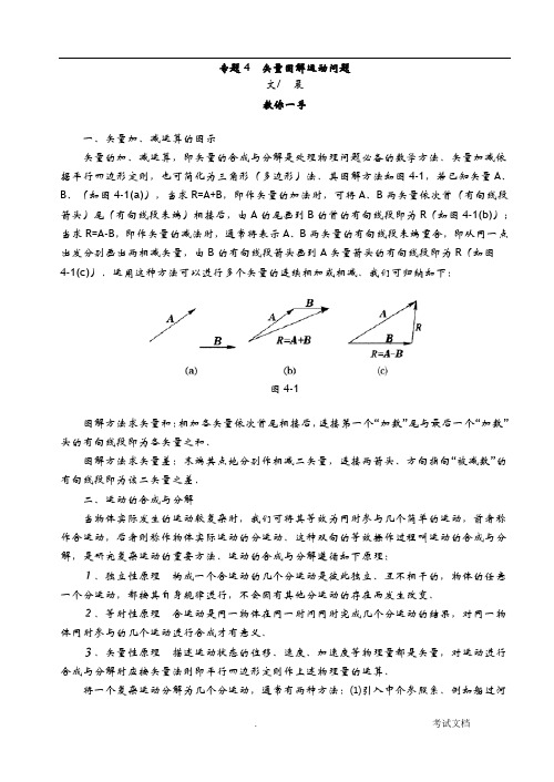 专题：矢量图解运动问题