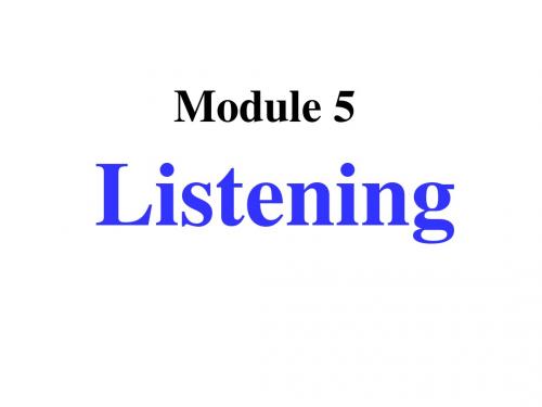 外研版高中英语选修9Module5Listening课件 (1)