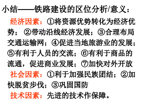 人教版高一地理必修2 5.2交通运输方式和布局变化的影响课件(共29张PPT)