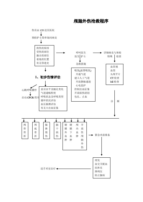 颅脑外伤抢救程序