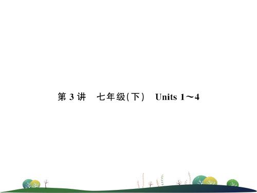 第3讲 七年级(下) Units 1～4