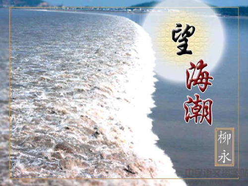 人教版语文必修四 《望海潮》 课件