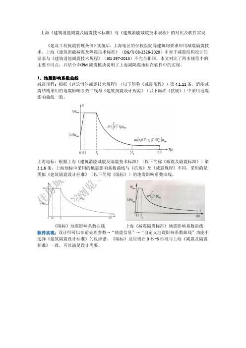 上海减隔震地标与《消能减震规程》的对比及软件实现