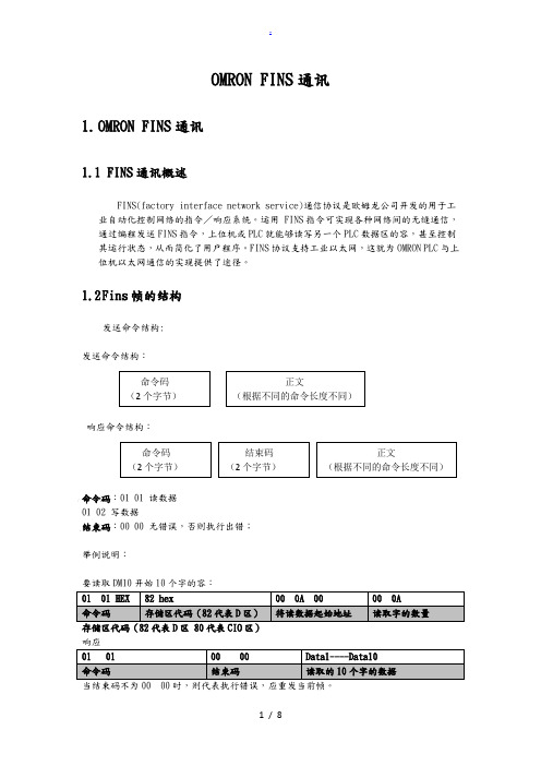 OmronFins通讯协议书范本